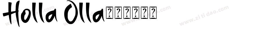 Holla Olla字体转换